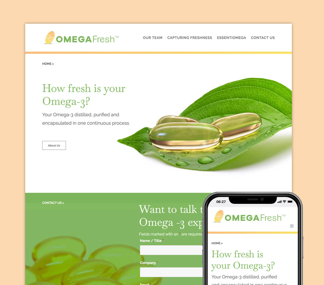 Omega Fresh Website
